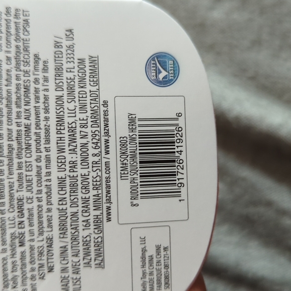 Squishmallows 8" Rudolph the Red-Nosed Reindeer Hermey - Picture 10 of 10